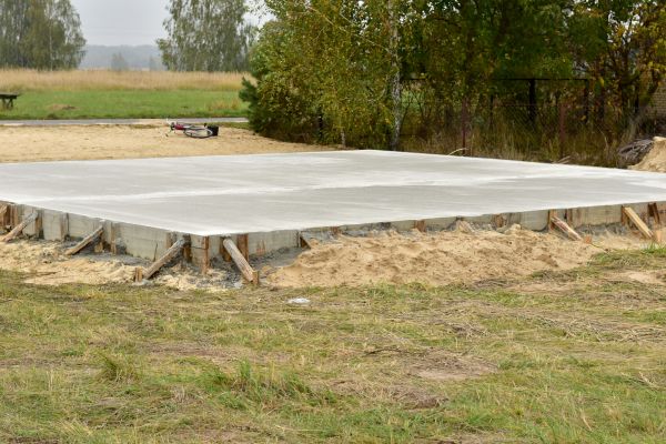 Concrete Base Installation in Rome