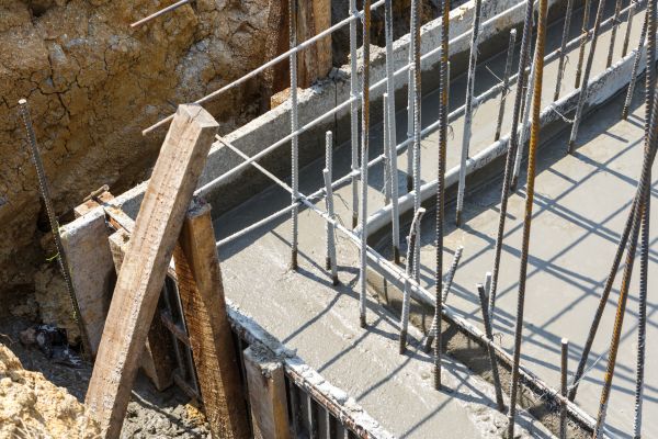 Concrete Footing Pouring in Rome