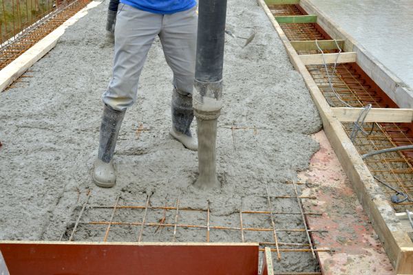 Concrete Base Construction in Rome