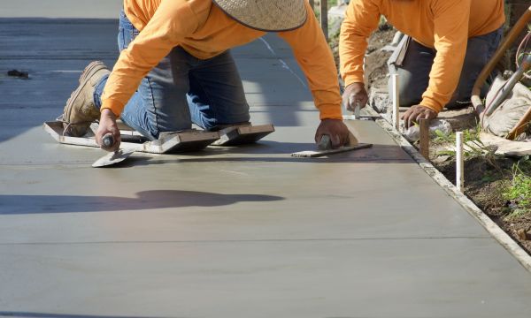 Cement Pad Construction in Rome