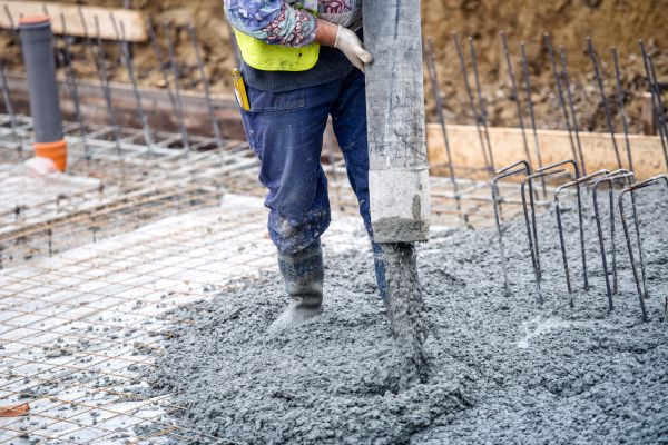 Cabin Foundation Pouring in Rome