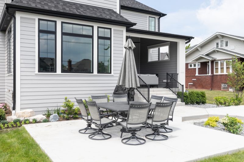 Cement Patio Installation detail